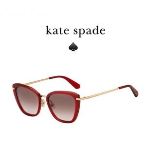 Kate Spade New York Thelma Cat Eye Sunglasses 53MM Red Gold Hello Sunshine 2
